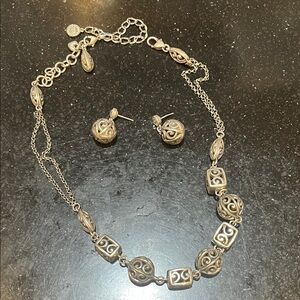 Elegant Brighton Silver Jewelry Set